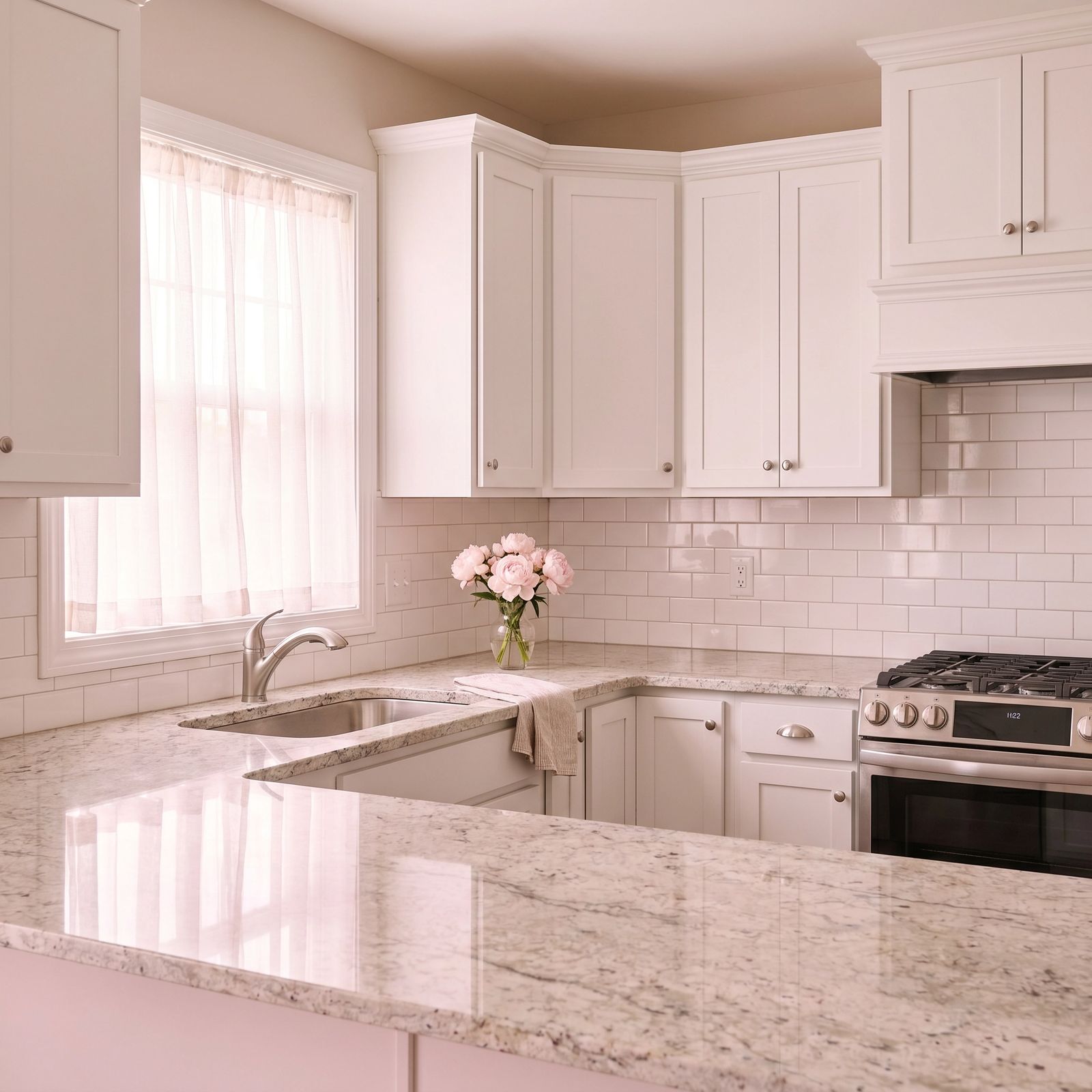 Sparkling kitchen after a deep cleaning